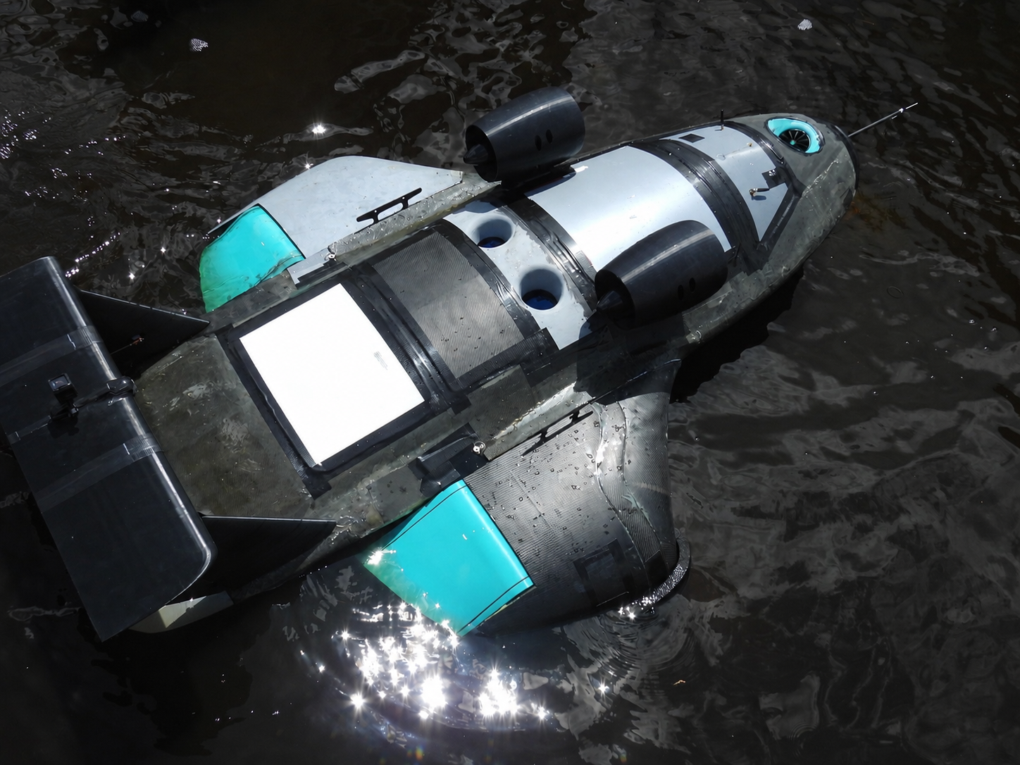 HALIA prototype from above on water